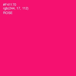 #F41170 - Rose Color Image