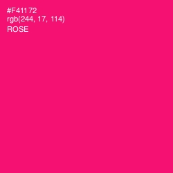 #F41172 - Rose Color Image