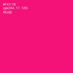 #F41178 - Rose Color Image