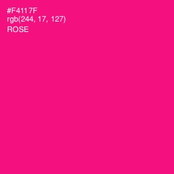 #F4117F - Rose Color Image