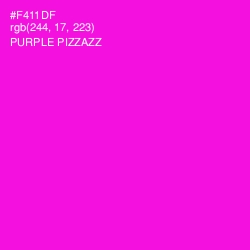 #F411DF - Purple Pizzazz Color Image