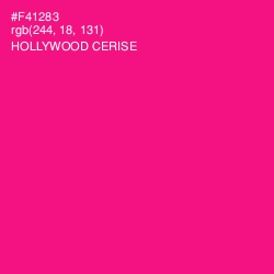 #F41283 - Hollywood Cerise Color Image