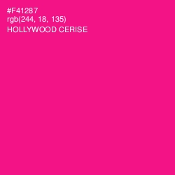 #F41287 - Hollywood Cerise Color Image