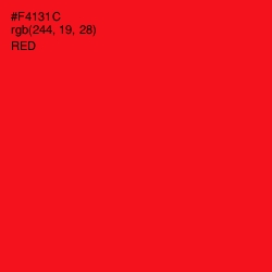 #F4131C - Red Color Image