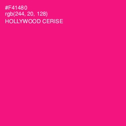 #F41480 - Hollywood Cerise Color Image