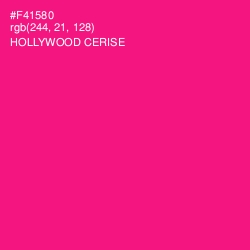 #F41580 - Hollywood Cerise Color Image