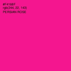 #F4168F - Persian Rose Color Image
