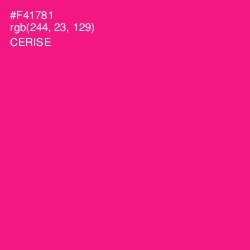 #F41781 - Cerise Color Image