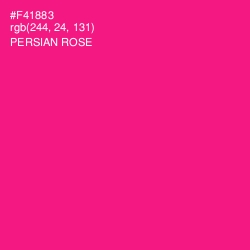 #F41883 - Persian Rose Color Image