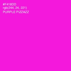 #F418DD - Purple Pizzazz Color Image