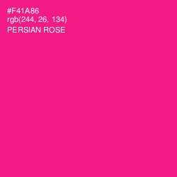 #F41A86 - Persian Rose Color Image