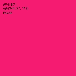 #F41B71 - Rose Color Image