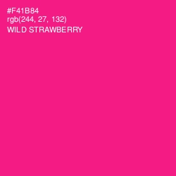 #F41B84 - Wild Strawberry Color Image