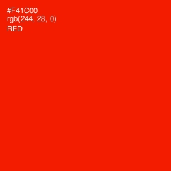 #F41C00 - Red Color Image