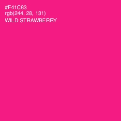 #F41C83 - Wild Strawberry Color Image