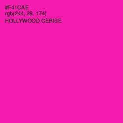 #F41CAE - Hollywood Cerise Color Image