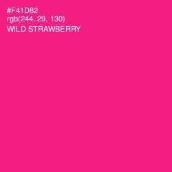 #F41D82 - Wild Strawberry Color Image