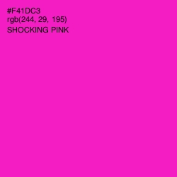 #F41DC3 - Shocking Pink Color Image