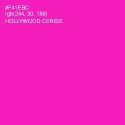 #F41EBC - Hollywood Cerise Color Image