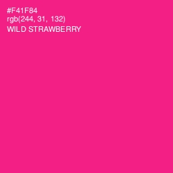 #F41F84 - Wild Strawberry Color Image