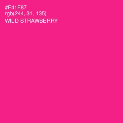 #F41F87 - Wild Strawberry Color Image