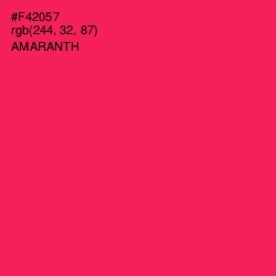 #F42057 - Amaranth Color Image