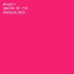 #F42071 - Radical Red Color Image