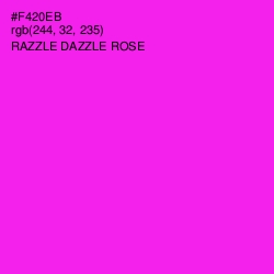 #F420EB - Razzle Dazzle Rose Color Image