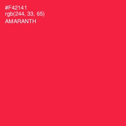 #F42141 - Amaranth Color Image