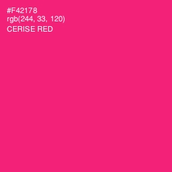#F42178 - Cerise Red Color Image