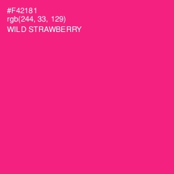 #F42181 - Wild Strawberry Color Image