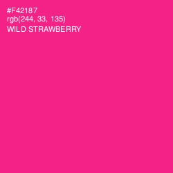 #F42187 - Wild Strawberry Color Image