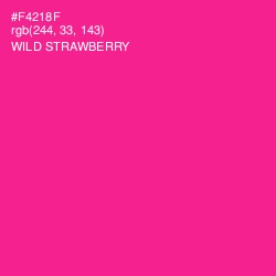 #F4218F - Wild Strawberry Color Image