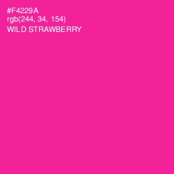#F4229A - Wild Strawberry Color Image