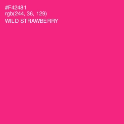 #F42481 - Wild Strawberry Color Image