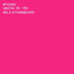 #F42482 - Wild Strawberry Color Image