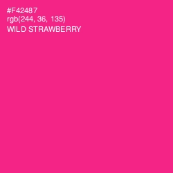 #F42487 - Wild Strawberry Color Image