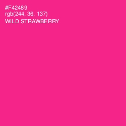 #F42489 - Wild Strawberry Color Image