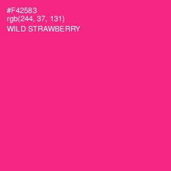 #F42583 - Wild Strawberry Color Image