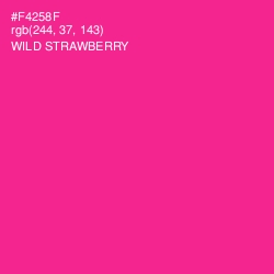 #F4258F - Wild Strawberry Color Image