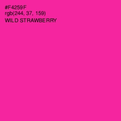 #F4259F - Wild Strawberry Color Image