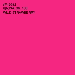 #F42682 - Wild Strawberry Color Image