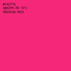 #F42779 - Radical Red Color Image