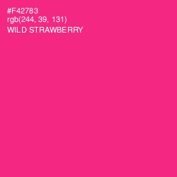 #F42783 - Wild Strawberry Color Image