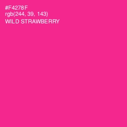 #F4278F - Wild Strawberry Color Image