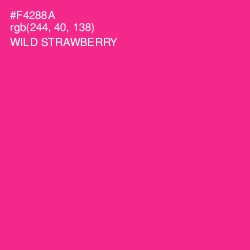 #F4288A - Wild Strawberry Color Image