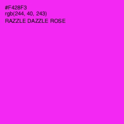 #F428F3 - Razzle Dazzle Rose Color Image