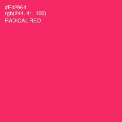 #F42964 - Radical Red Color Image