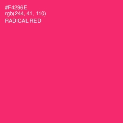 #F4296E - Radical Red Color Image