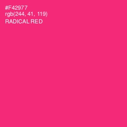 #F42977 - Radical Red Color Image